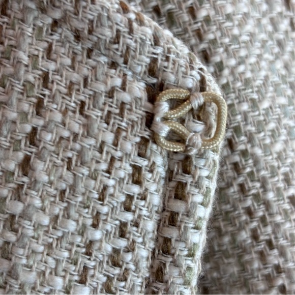 PENDLETON Sz 6 Jacket Sz 8 Skirt Suit Lined Tweed Hook Closure Shoulder Pads - Picture 15 of 15